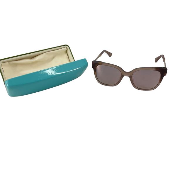KATE SPADE Caelyn Square Sunglasses Nude Havana Honey With Case 52-20-140 - Picture 3 of 4